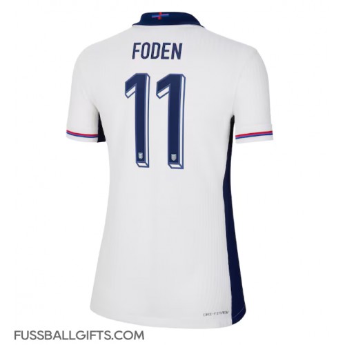 England Phil Foden #11 Fußballbekleidung Heimtrikot Damen EM 2024 Kurzarm